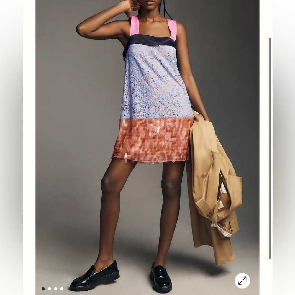 NWT Maeve Sleeveless Square-Neck
Mini Dress/ Size XL